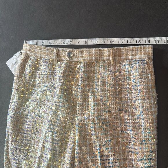 Men’s Gold Fully Sequined Formal Party Dress Pants Size 34 NEW - Picture 7 of 10